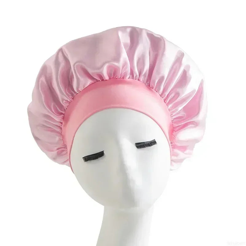 Women Satin Solid Sleeping Hat Night Sleep Cap Hair Care Bonnet Nightcap For Women Men Unisex Cap Bonnet De Nuit Shower Turban