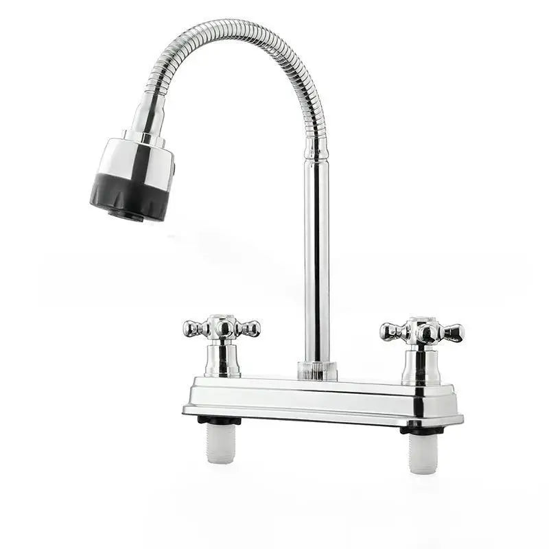 South American RV Kitchen Faucets Dual Port Faucet Kitchen Splashproof Faucet Replacement Sink Faucets Kitchen Accessories