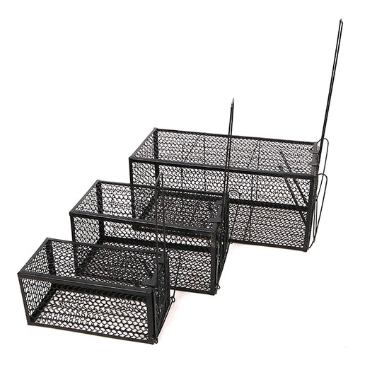Smart Self-locking Mousetrap Safe Firm Iron Net Household Metal Reusable Humane Indoor Outdoor Cage