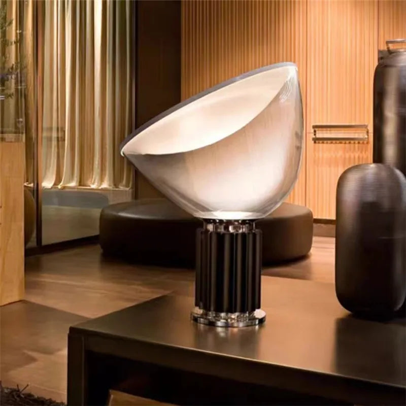 Taccia Table Lamp replica designer glass lamp living room Studio desk lamp bedroom beside floodlight industrial radar light