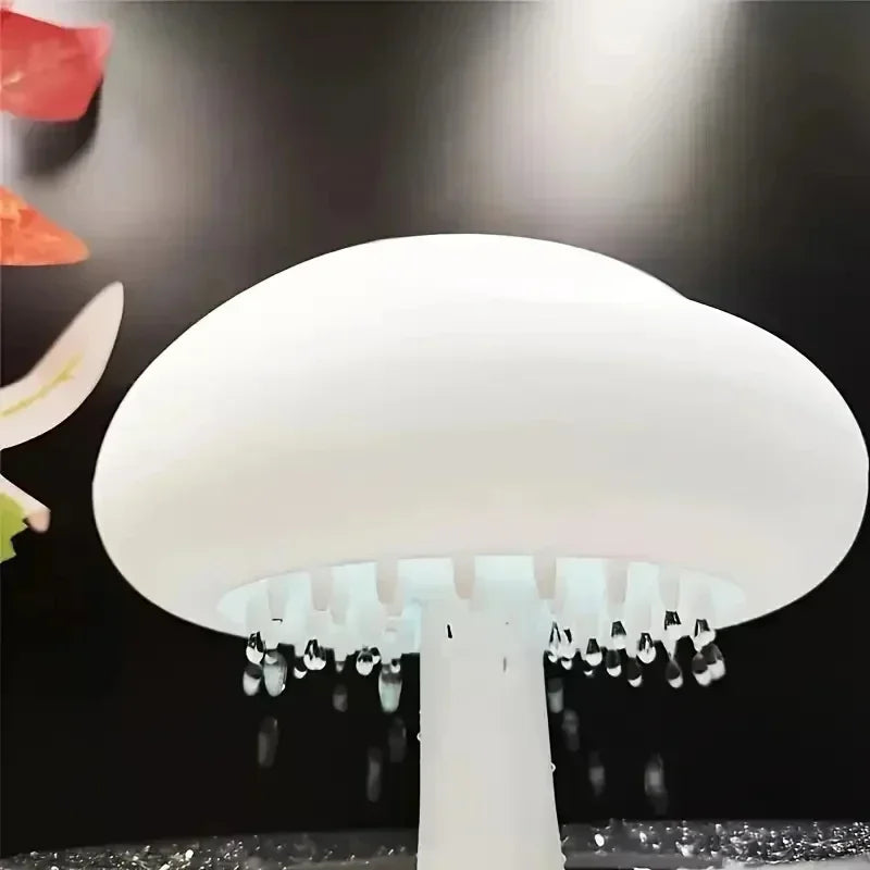 Cloud Humidifier Rain Colorful Mushroom Raindrop Sleep Aid  Atmosphere Lamp Night Light Essential Oil Humidifier Room Desktop