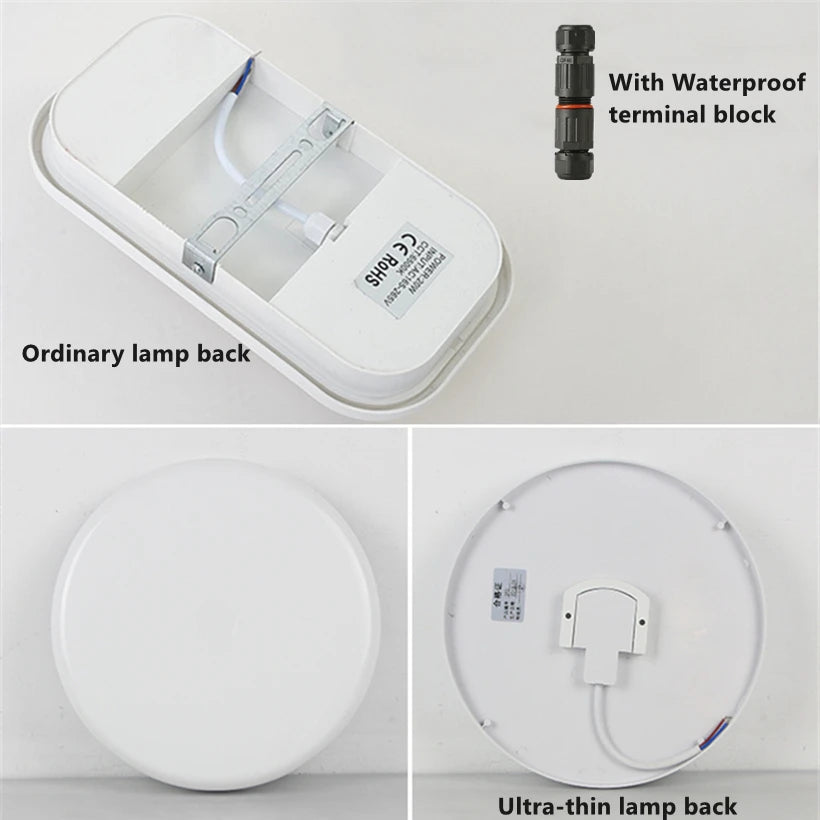 15W 20W Outdoor LED Wall Lamp AC220V Waterproof Garden Porch Surface Mounted Sconce Light Bathroom Moistureproof Ceiling Light