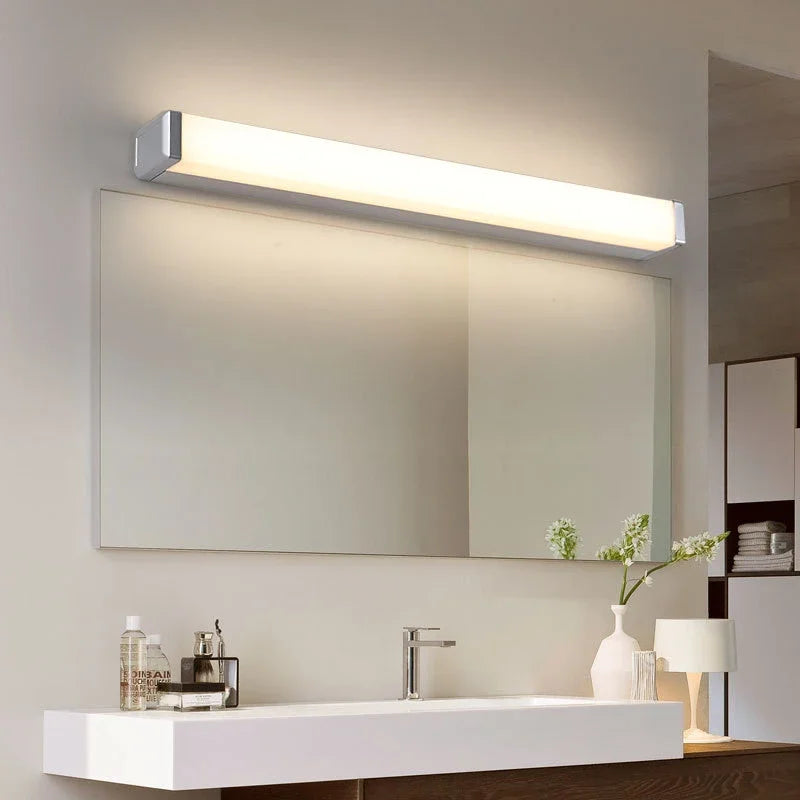 Modern LED Wall Light Hardwired Installation Mirror Vanity Light 6500K Cool Light For Bathroom Toilet Entrance Indoor Wall Lamp