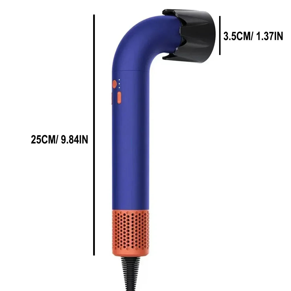 New High Speed Negative Ion Hair Dryer with Bend Tube Nozzle Quick Drying for Household Travel