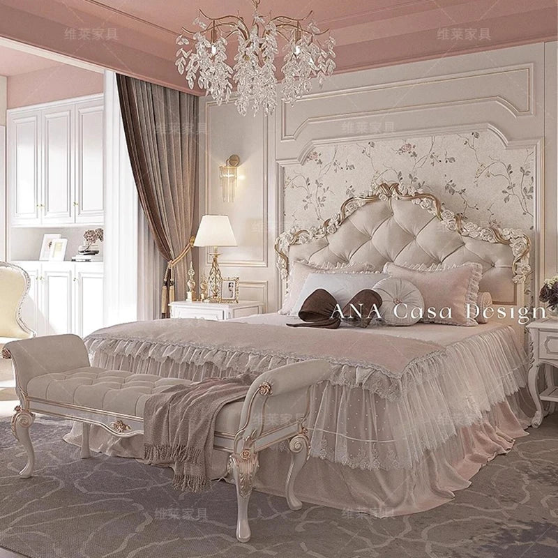 Clear Decoration Bed Lounge Unique Creative Designer Modern Luxury Nordic Bed Save Space Girls Letto Matrimoniale Home Products