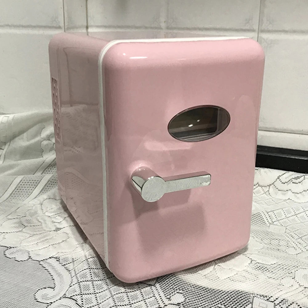 Mini Refrigerator for Cosmetics, Holds 4L Portable Fridge Cooler for Skincare,Cars, Offices,Dormitories Makeup Cooler