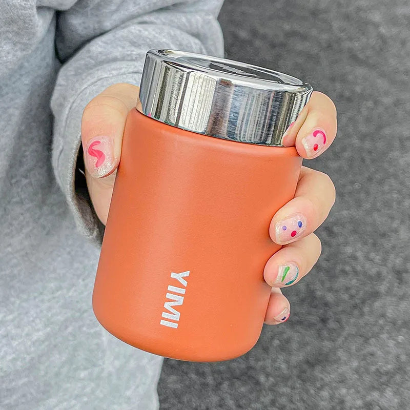 Mini Insulated Cup for Girls, Simple, Compact, Convenient, Stainless Steel Portable Coffee Cup, Household Kitchen Supplies