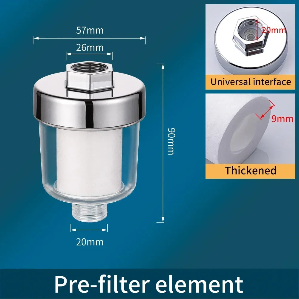 1/2 Inch Stainless Steel Household Pre Water Purification Filter Tap Heater Washing Machine Universal Anti-scaling Filter