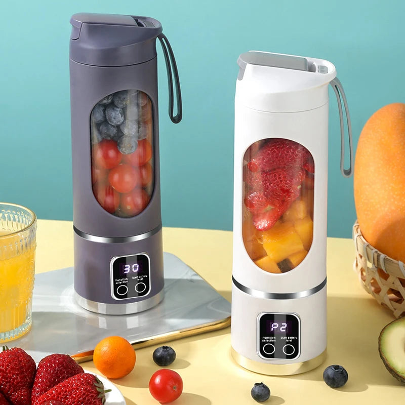 New Mini Home Portable USB Charging Blender, Lce Grinder, Smoothie Juice Cup, Crushed Ice Electric Juicer, High-Power Motor 450M