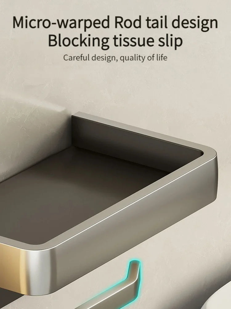 Bathroom Rack Tissue Box Hanger/Aluminum Home Tissue Rack Storage Box/Bathroom