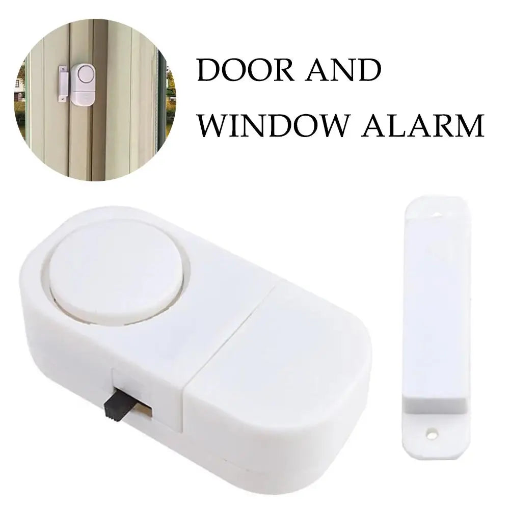 1Pc Door Window Wireless Alarm Battery Powered Tape Easily Installs Magnetic Sensor Protects Your Home Or Office Alarm