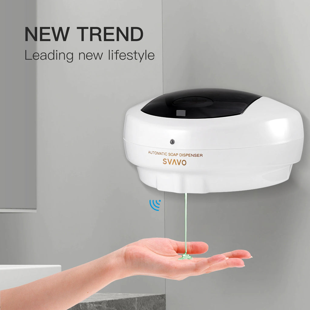 SVAVO 600ml Automatic Soap Dispenser Infrared Sensor Hand Sanitizer   Foam Hand Sanitizer Applicable To Kitchen And Bathroom