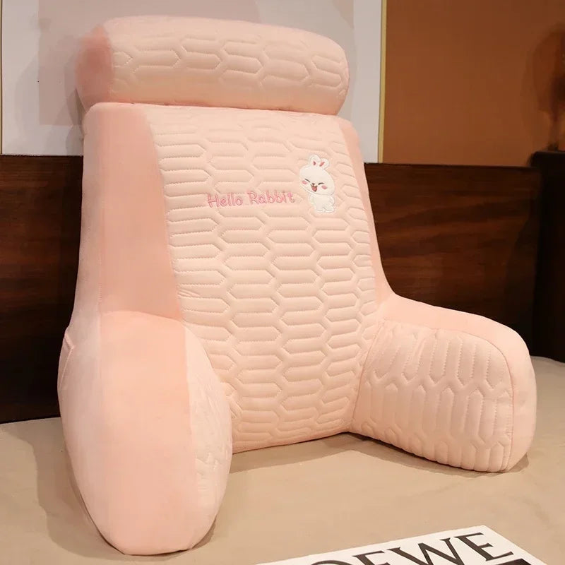 2025 Ice Shreds Pillow Panda Increase in Height Lumbar Support Detachable Washable Cushion Student Dormitories Bed Backrest