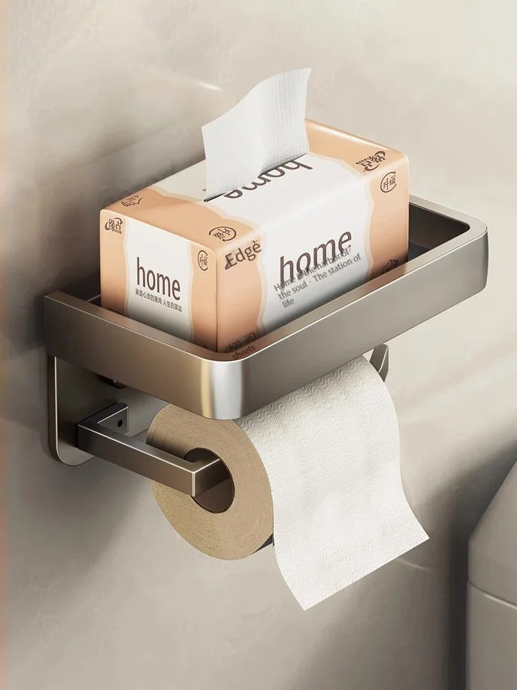 Bathroom Rack Tissue Box Hanger/Aluminum Home Tissue Rack Storage Box/Bathroom