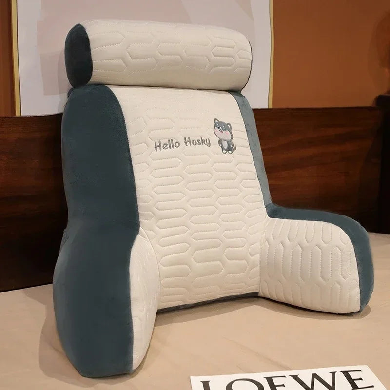 2025 Ice Shreds Pillow Panda Increase in Height Lumbar Support Detachable Washable Cushion Student Dormitories Bed Backrest
