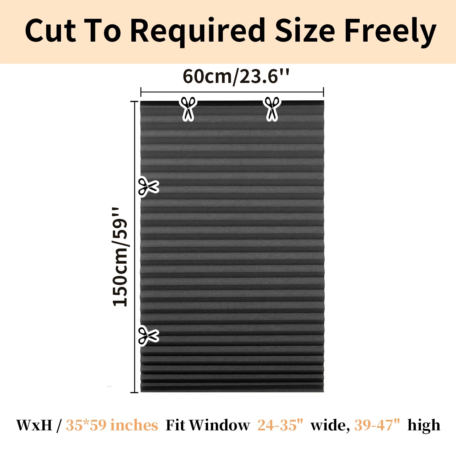 1Pc Shades Self-adhesive Half/Full Windows Nonwoven Folding Curtain Bathroom Balcony Living Room Balcony Curtains Pleated Blinds