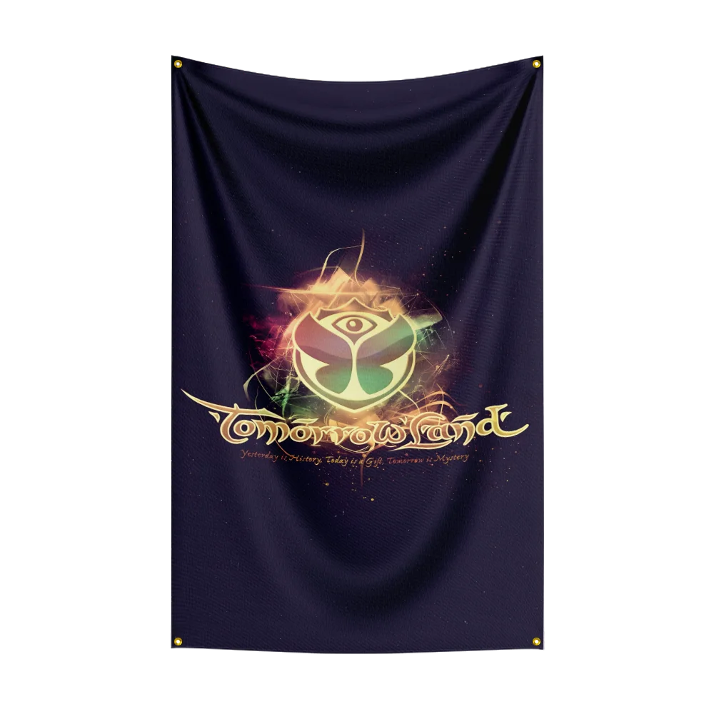 3x5 Ft Tomorrowland Music Festival Flag Polyester Printed Musics Flags for Room Garage Decor