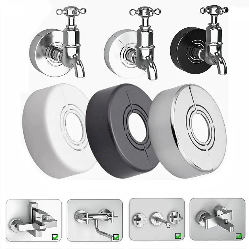 Shower Kitchen Faucet Decorative Cover Water Pipe Connector Adjustable Wall Covers Casette Heighten Valve Panel Tap Accessories