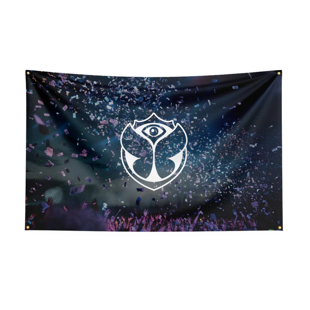3x5 Ft Tomorrowland Music Festival Flag Polyester Printed Musics Flags for Room Garage Decor