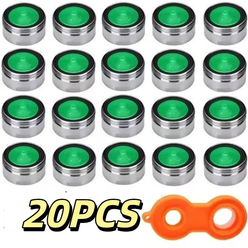 Bathroom 24mm Faucet Aerator Water Saving Tap Insert Nozzle Thread Taps Bubbler Filter Replaceable Parts Kitchen Faucet Strainer