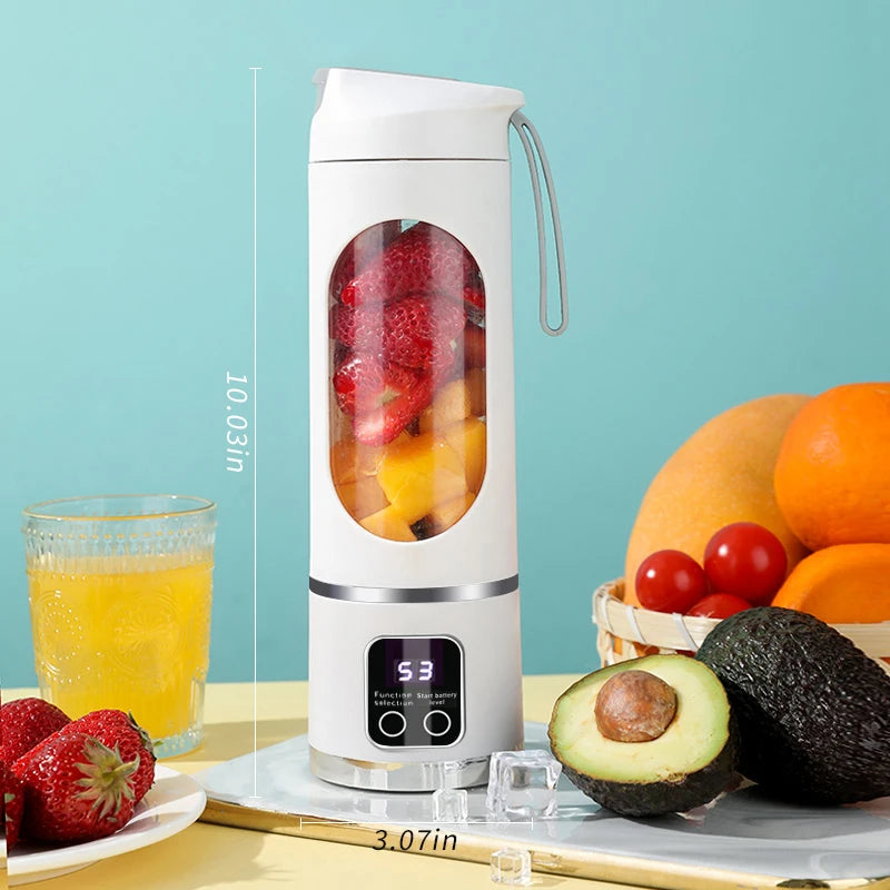 New Mini Home Portable USB Charging Blender, Lce Grinder, Smoothie Juice Cup, Crushed Ice Electric Juicer, High-Power Motor 450M