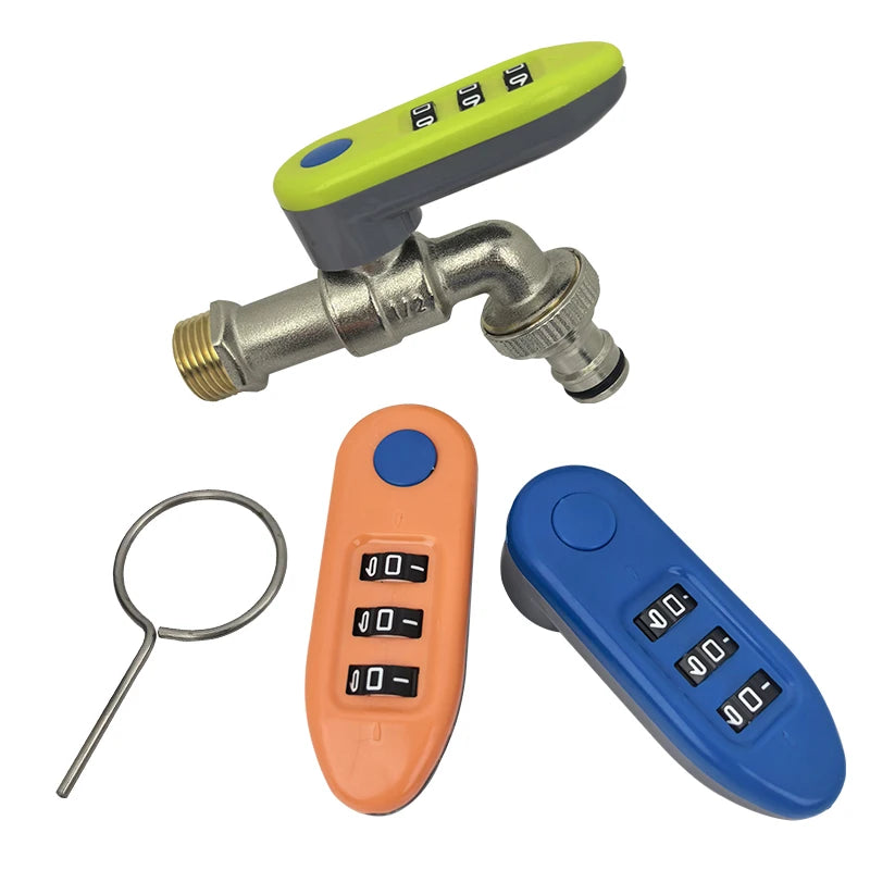 A Faucet with A Password Lock, Suitable for Outdoor Gardens, Public Places, Made of Brass, Pipe Fitting Connected Valve