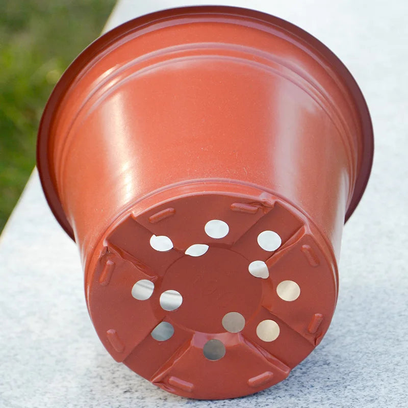 10pcs Thin section Flowerpot Plastic Grow Box Fall Resistant Tray For Garden Plants Nursery Cup Transplant Flower Plant Pots