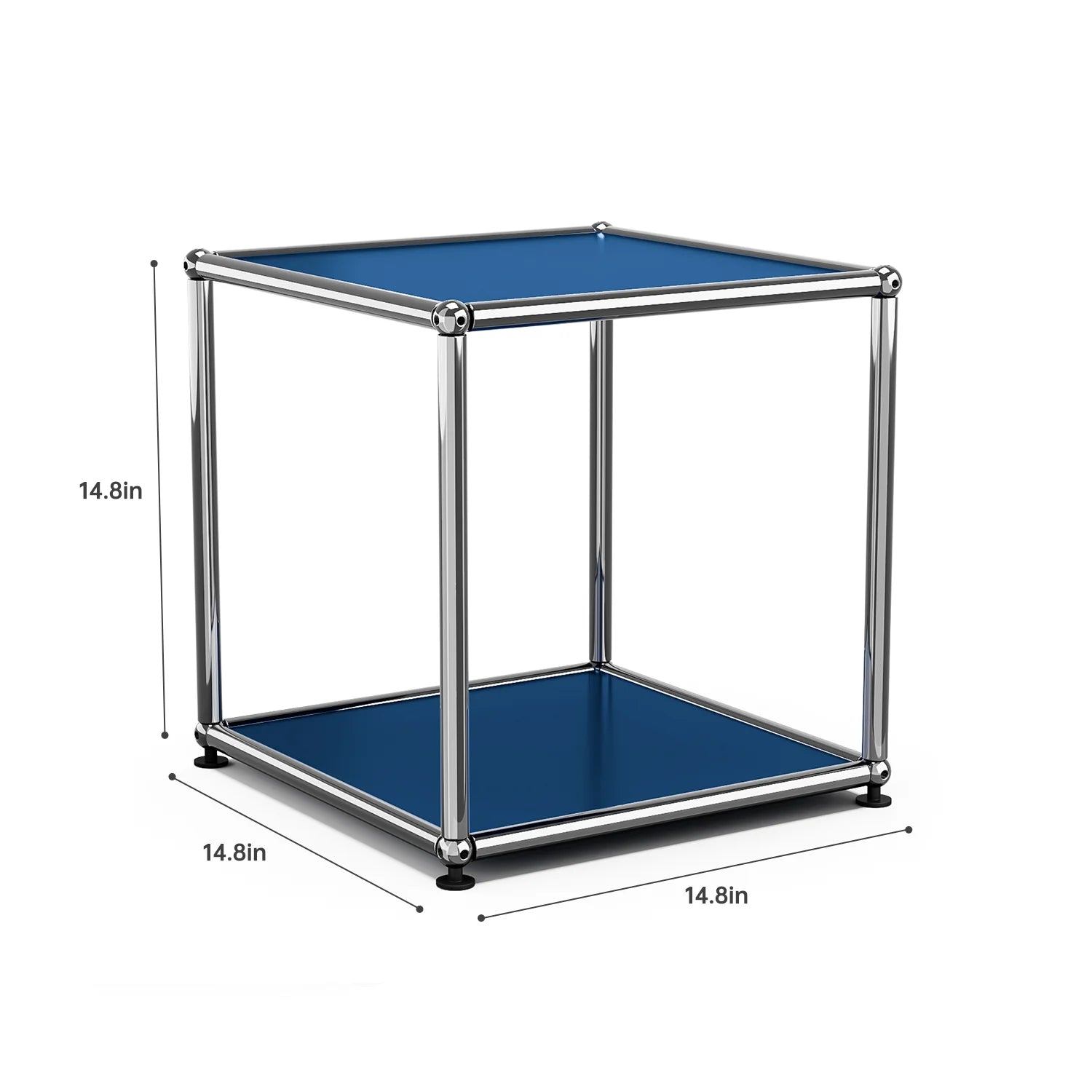 Storage Cabinet Storage Shelf Stainless Steel Metal Board Living Room Cabinet Sideboard Cabinet Modular Furniture-No Keys