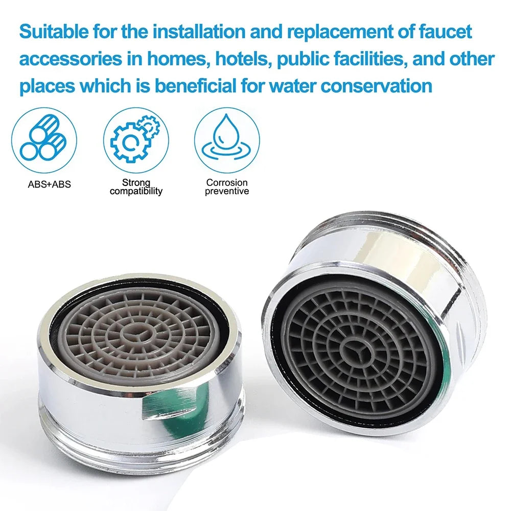 Bathroom 24mm Faucet Aerator Water Saving Tap Insert Nozzle Thread Taps Bubbler Filter Replaceable Parts Kitchen Faucet Strainer