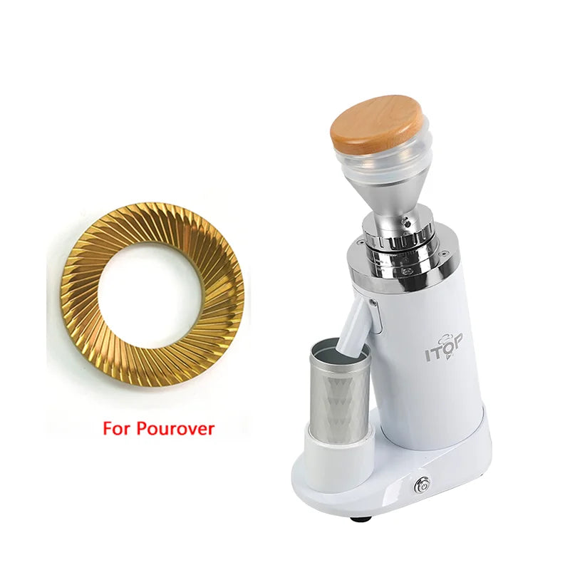 ITOP40 Plus-V1/V2 Coffee Grinder Machine 64MM Flat Titanium Burrs Adjustable Speed Version Coffee Grinder Espresso Grinder
