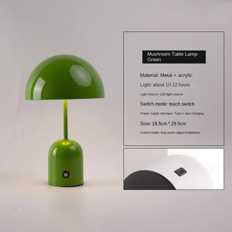 Touch Switch Table Lamp Bedroom USB Desktop Atmosphere Lights Indoor Bedside Eye Protection Led Creative Gift Night Light