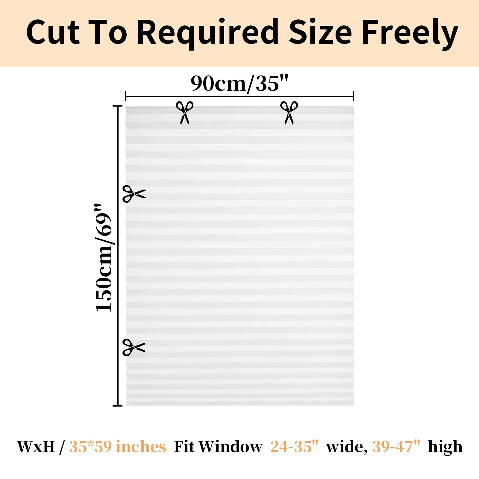 1Pc Shades Self-adhesive Half/Full Windows Nonwoven Folding Curtain Bathroom Balcony Living Room Balcony Curtains Pleated Blinds