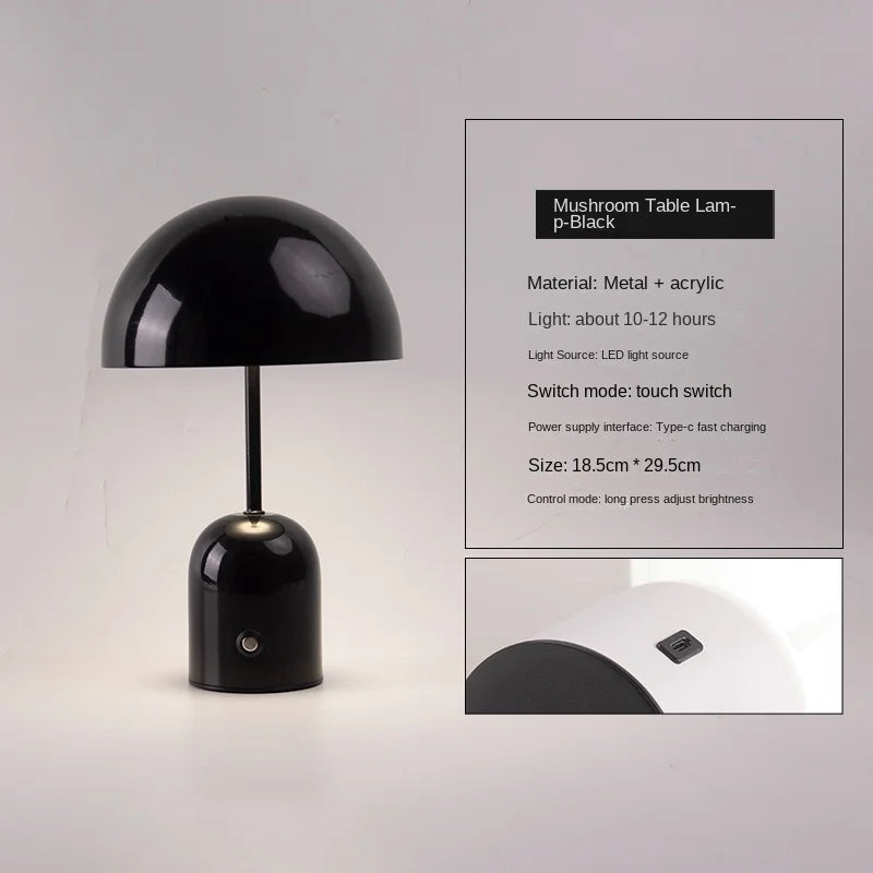 Touch Switch Table Lamp Bedroom USB Desktop Atmosphere Lights Indoor Bedside Eye Protection Led Creative Gift Night Light