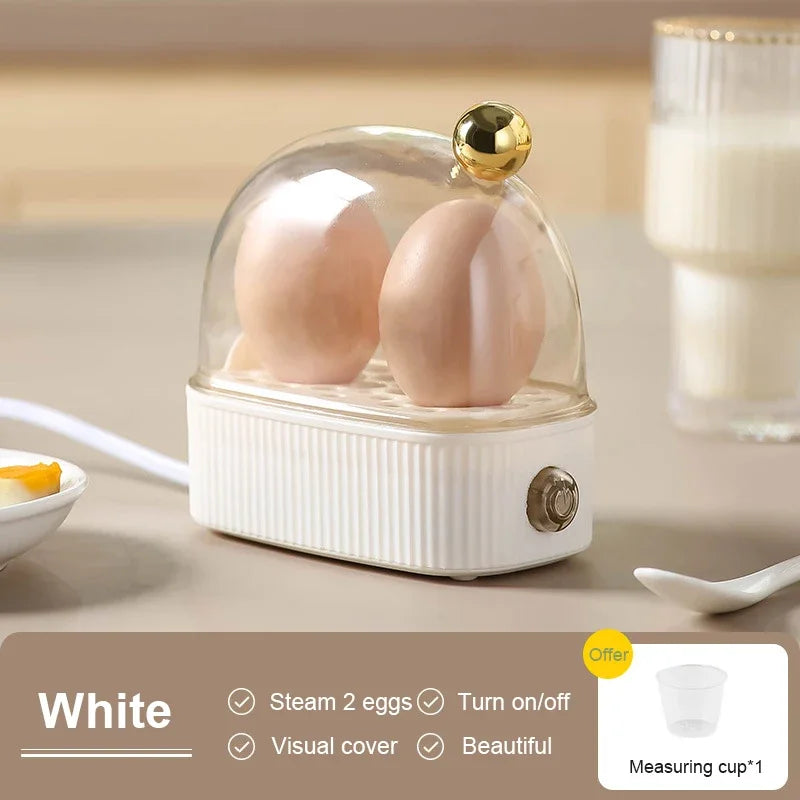 NEW Multifunctional Electric Egg Cooker Heater Automatic Power Off Mini Eggs Food Steamer Poacher Breakfast Cooking Machine EU