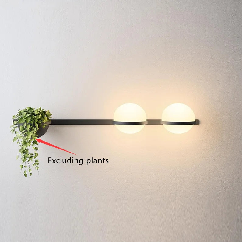 Modern LED decorative plant Wall Lamp creative rustic potted chandelier for living room Dining cafe bar kitchen art bedside lamp