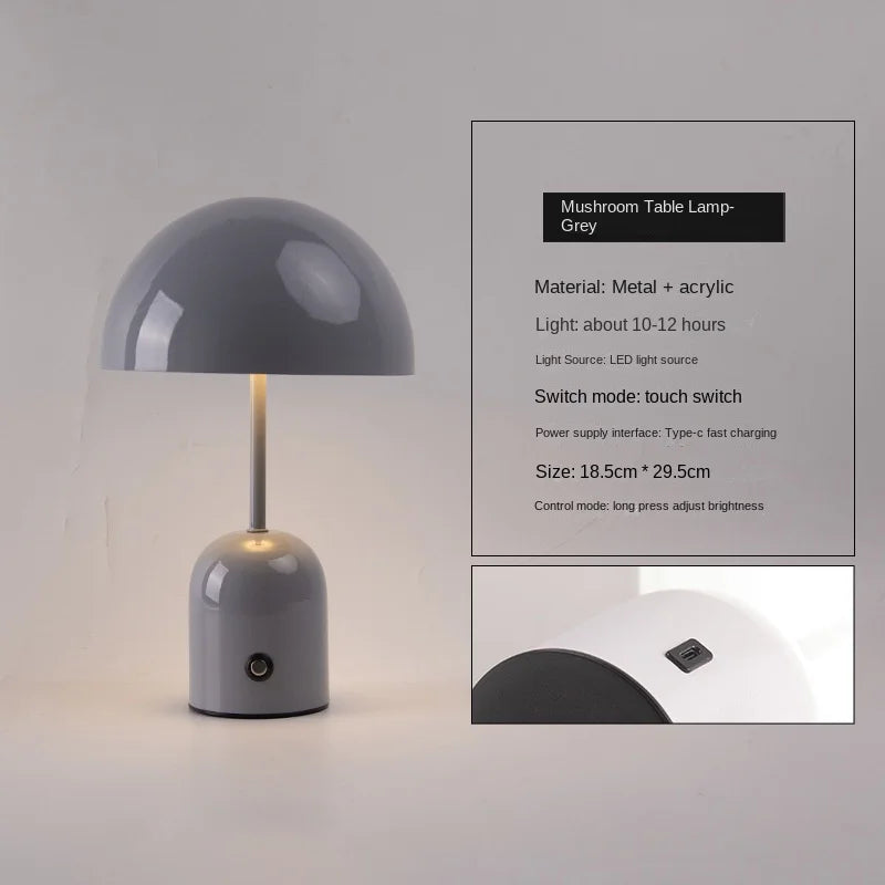 Touch Switch Table Lamp Bedroom USB Desktop Atmosphere Lights Indoor Bedside Eye Protection Led Creative Gift Night Light