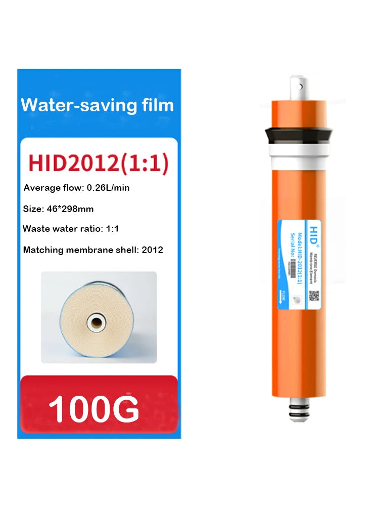 50G/75G/100G/150G Home Kitchen Reverse Osmosis RO Membrane Replacement Water System Filter Purifier Water Drinking Treatment