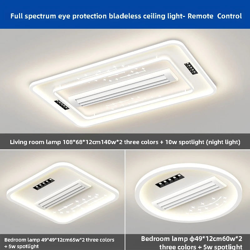 Modern Ultra Thin Leafless Ceiling Light Full Spectrum Eye Protection Ceiling Light For Bedroom Living Room Home Decoration