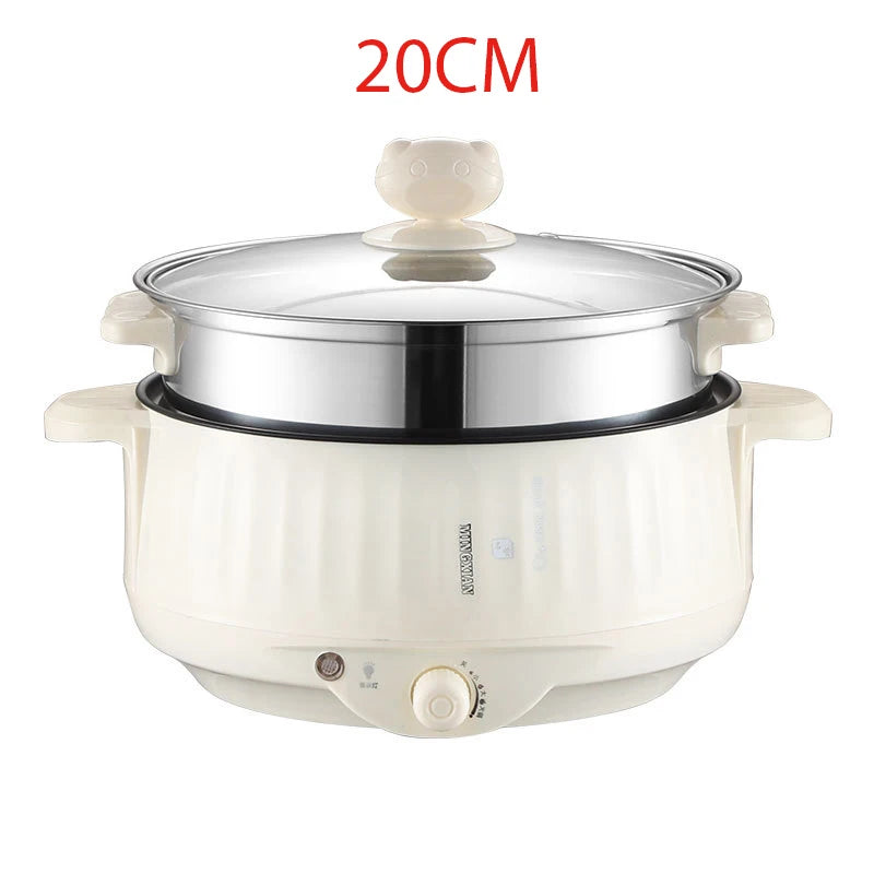 Electric MultiCookers Single/Double Layer 1-2 People Household Non-stick Pan Hotpot Noodles Rice Cooker Cooking Appliances