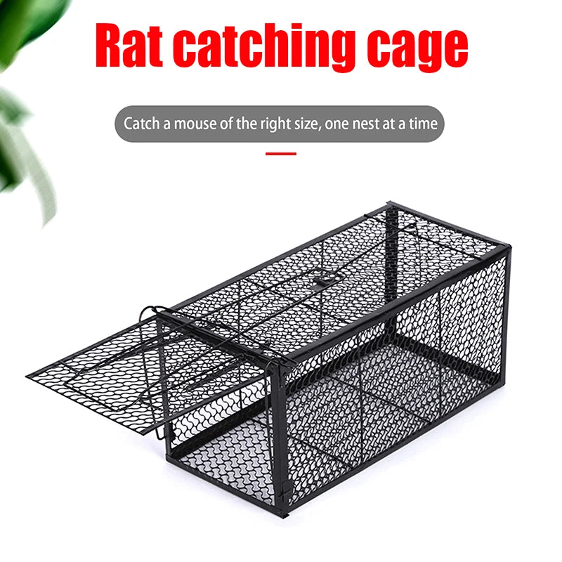 Smart Self-locking Mousetrap Safe Firm Iron Net Household Metal Reusable Humane Indoor Outdoor Cage