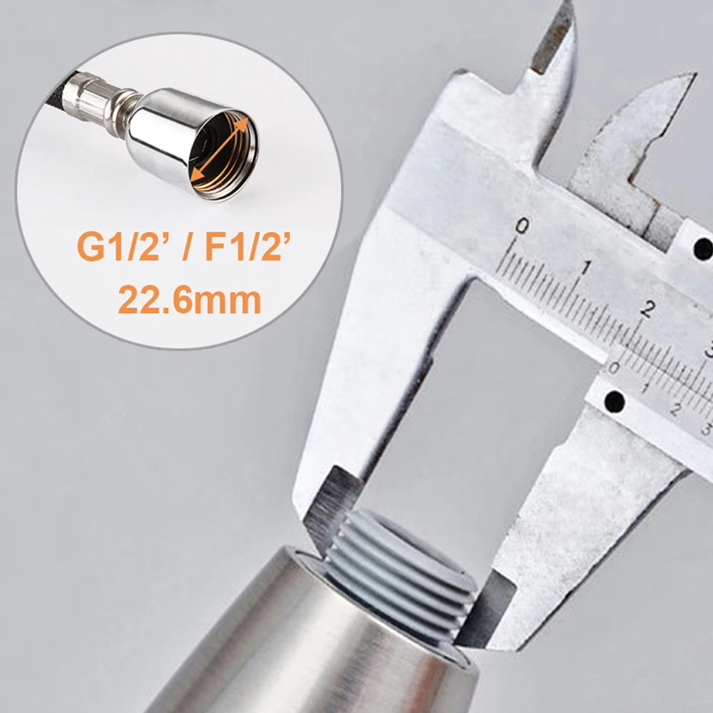 G1/2 Kitchen Faucet Head Pull Out Shower Nozzle Sprayer Bathroom Sink Tap Replacement Accessory Black Silver Golden Head Aerator
