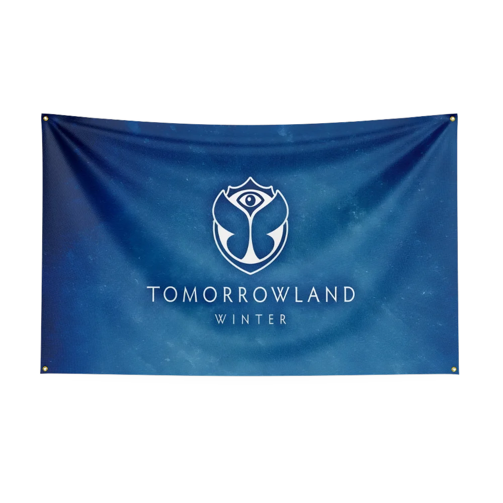 3x5 Ft Tomorrowland Music Festival Flag Polyester Printed Musics Flags for Room Garage Decor