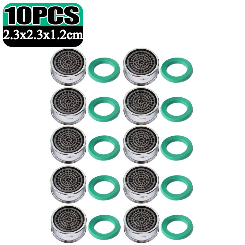 1/30x Faucet Aerator Replaceable Parts Tap Filter Nozzle Household Saving Water Kitchen Bathroom Sink Thread Faucet Bubbler