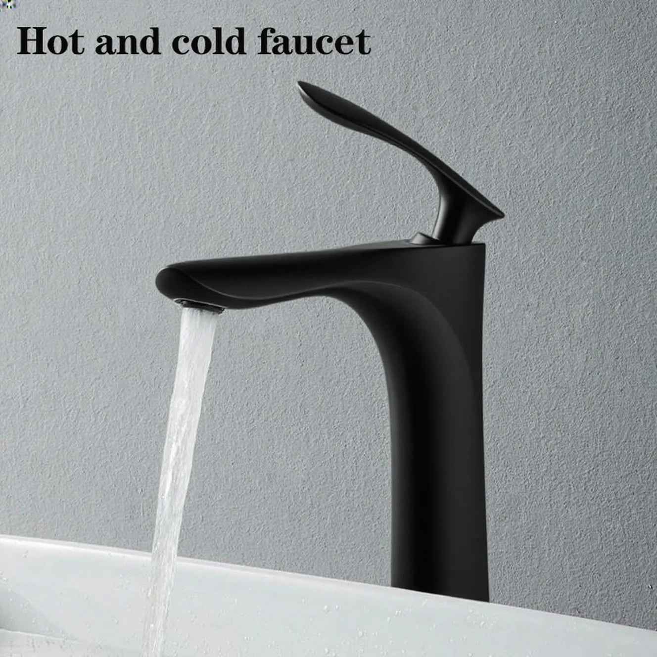 Bathroom Faucet kitchen Ceramics Cold Hot Water Basin Sink Mixer Tap Maple Leaf Deck Mounted Waterfall Tap Single Hole Tapware