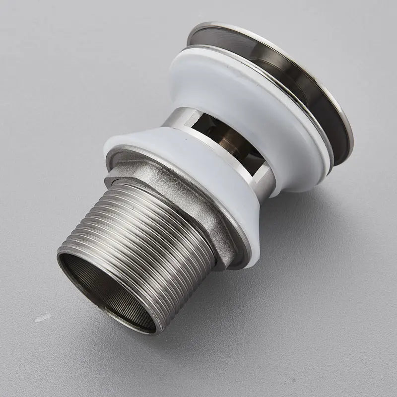 Brushed Gold Pop Up Drain Bathroom Sink Plug Drainer Black Chrome/Rose Gold/ Nickel/Gold Faucet Wash Accessories