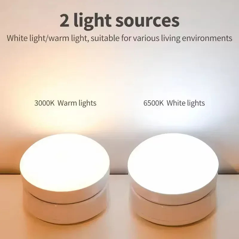 Xiaomi Night Light With Motion Sensor Lamp Rechargeable Wireless Led Rotating Magnetic Lighting For Kitchen Room Bedside Table