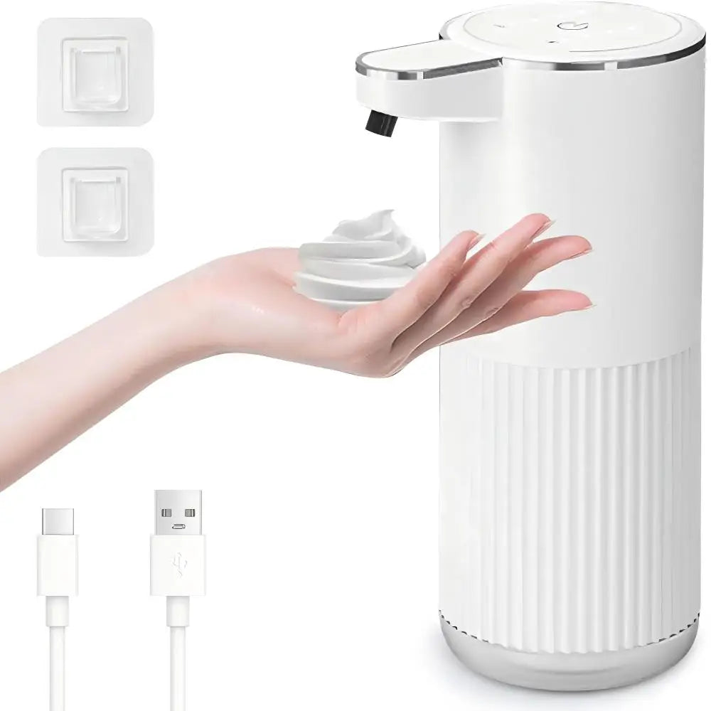 360ML Wall-Mounted IPX5 Waterproof 4-Levels Adjustable Rechargeable Electric Intelligent Automatic Sense Kitchen Soap Dispenser