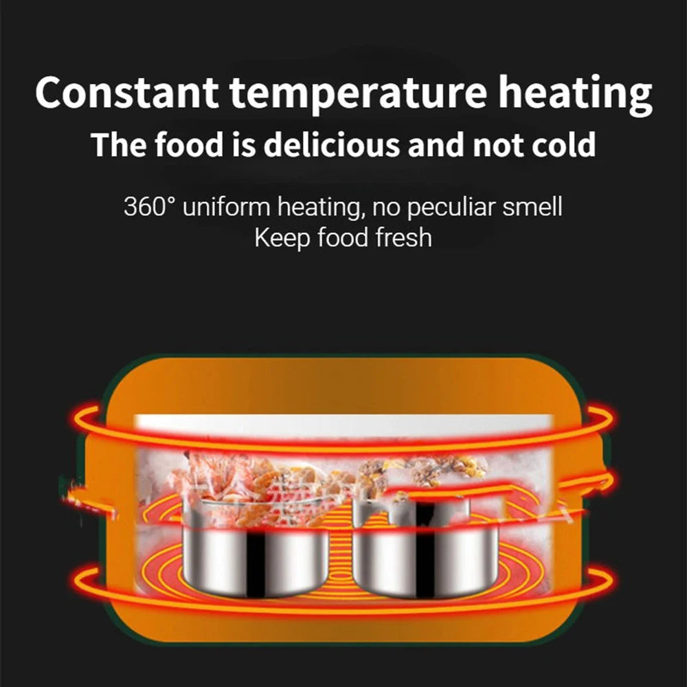 Portable Food Warmer USB Electric Heating Detachable Electric Heating Lunch Box School Outdoor Lunch Box