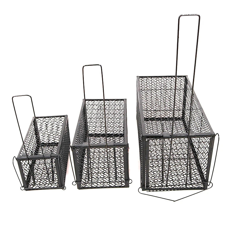 Smart Self-locking Mousetrap Safe Firm Iron Net Household Metal Reusable Humane Indoor Outdoor Cage