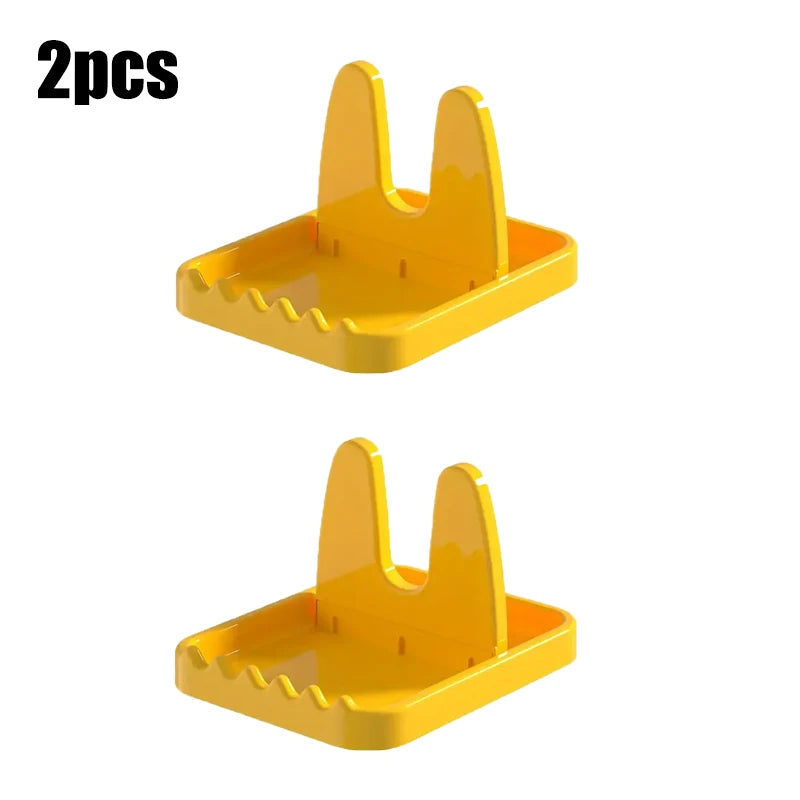 Foldable Pot Holder Plastic Spoon Holder Vertical Kitchen Storage Rack Suitable For Ladle Forks And Lid Rack Storage Rack